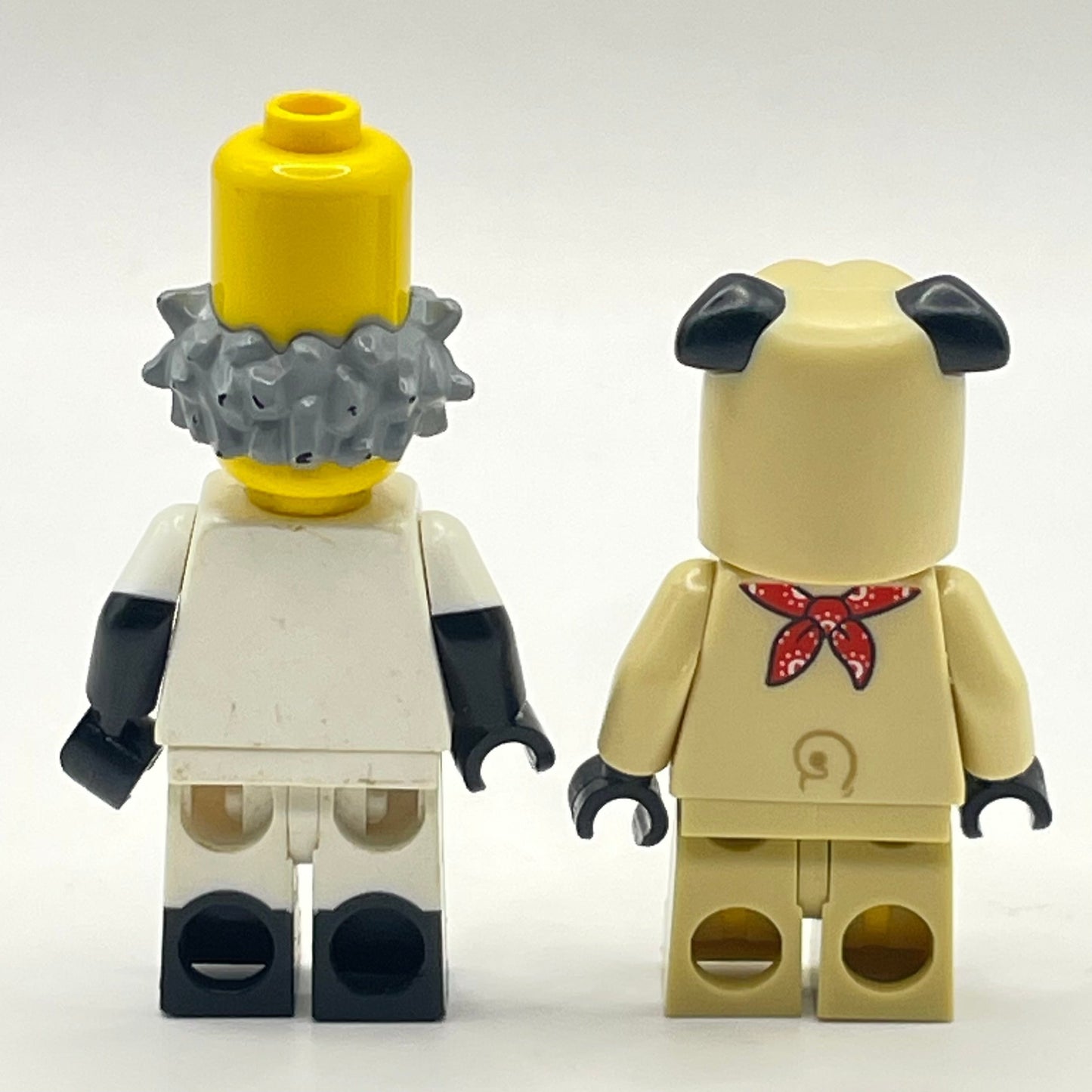 LEGO Pug Costume Guy, Monster Scientist, Collectible Minifigures Series 21 and 14, (col378, col213)