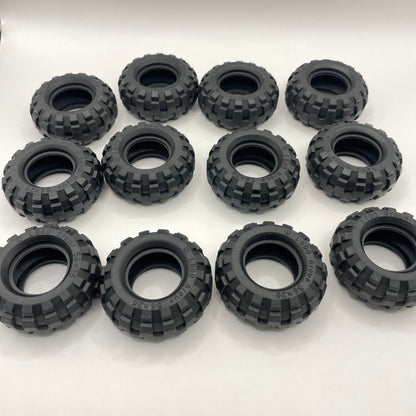 LEGO Medium Tyres, Black, 12 Pieces