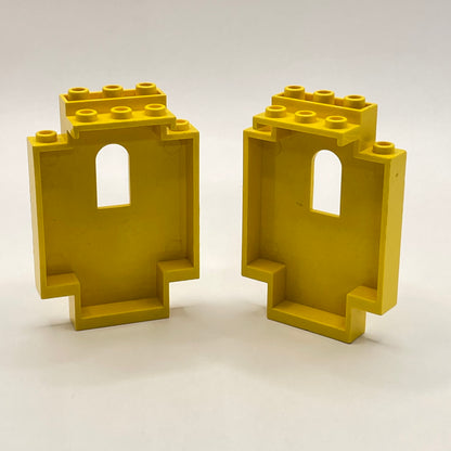LEGO Vintage Panels, from Eldorado Fortress, Yellow, Building, (6276) 2 pieces