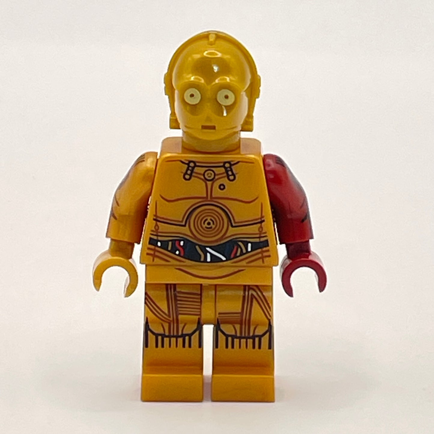 LEGO C-3PO - Dark Red Arm, Star Wars, Minifigure (sw0653)