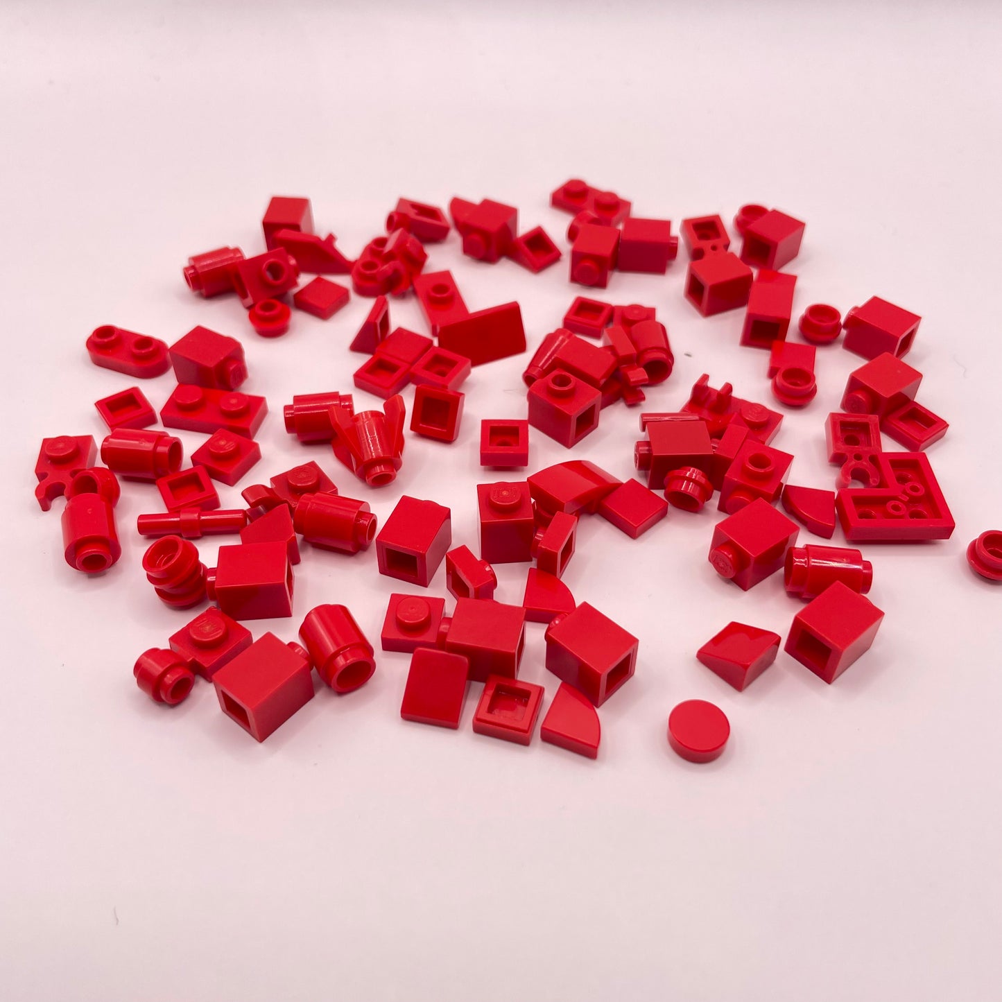 LEGO Greebling, Red, 100 Pieces