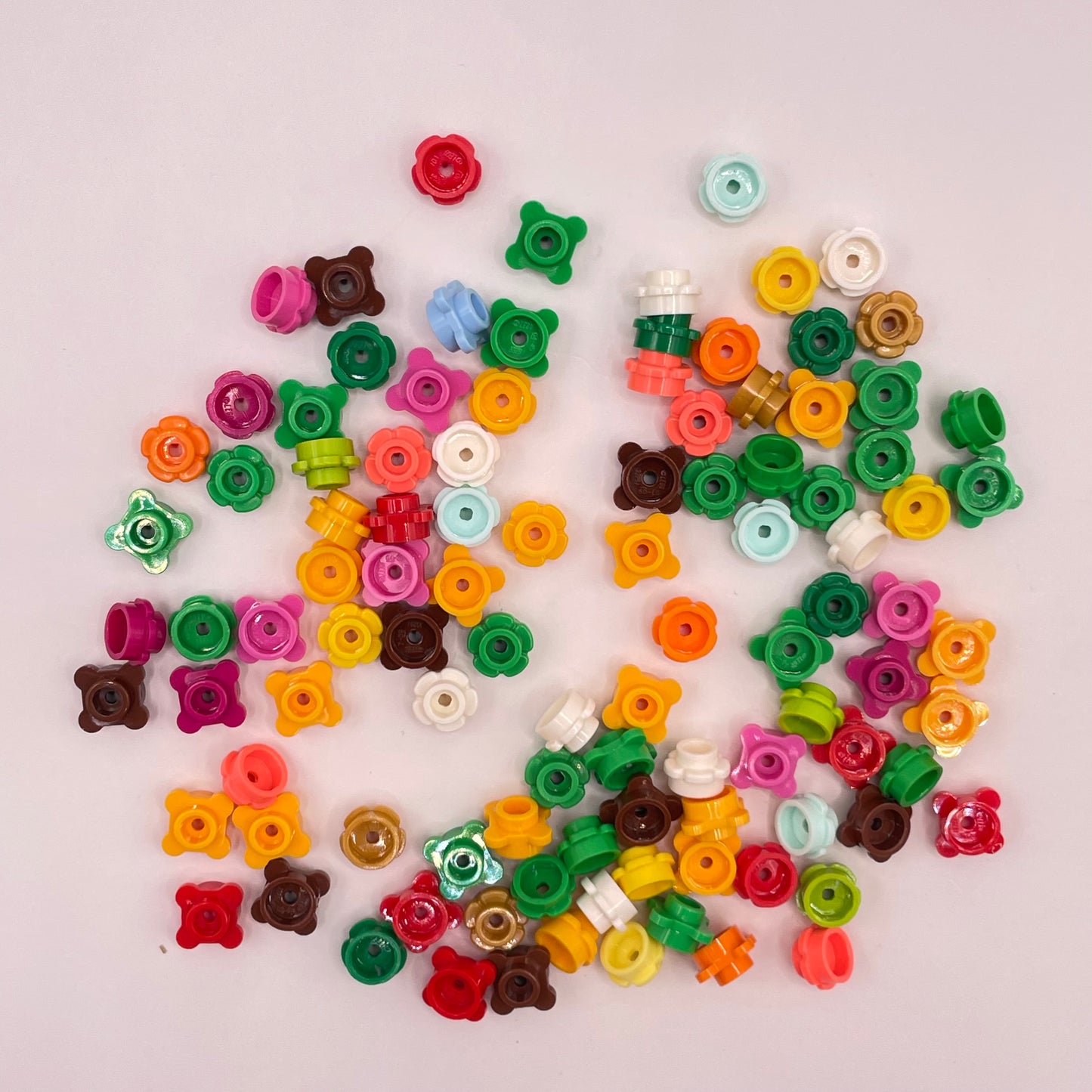 LEGO Flowers, Mixed Colours, Plant, 100 Pieces