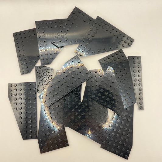 LEGO Wings and Plates, Black, Approx. 100g
