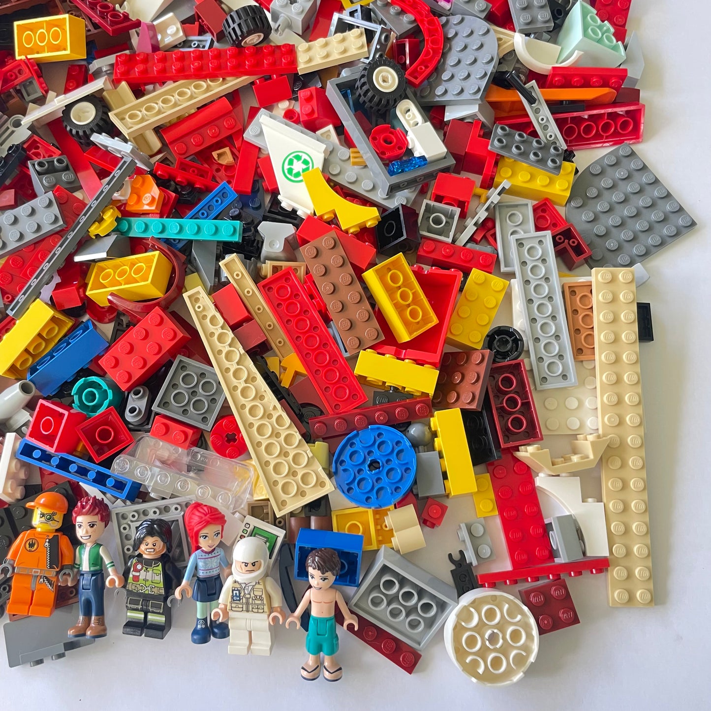 LEGO Fun Pack, Mixed Bag, Approx. 750g includes 6 Minifigures/Minidolls