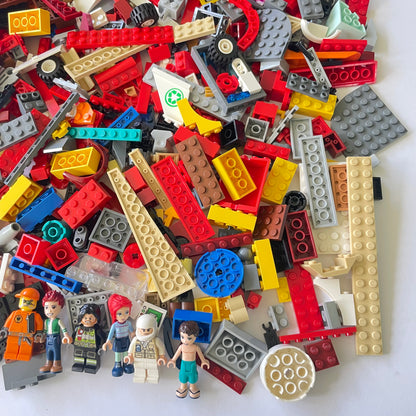 LEGO Fun Pack, Mixed Bag, Approx. 750g includes 6 Minifigures/Minidolls