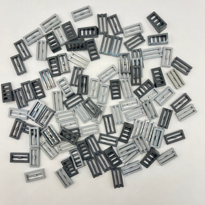 LEGO Mixed Grey, Grills, 100 Pieces