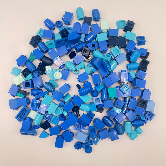 LEGO Greebling, Mixed Blue, Approx. 50g