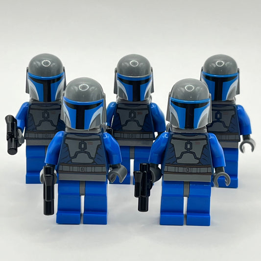 LEGO Mandalorian Death Watch Warriors with Blasters, Star Wars, Minifigure (sw0296) (5 Pack)