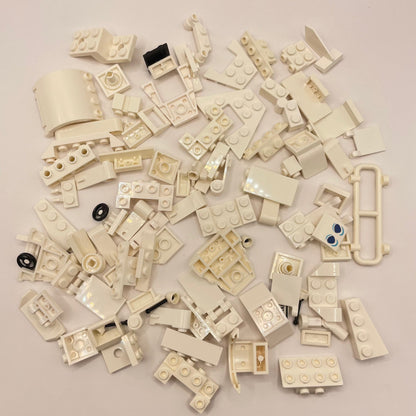 LEGO SNOT and Technic, White, Approx. 80g