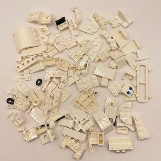 LEGO SNOT and Technic, White, Approx. 80g