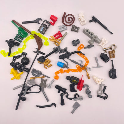 LEGO Mixed Tools and Parts, Minifigure Accessories, 60 Pieces