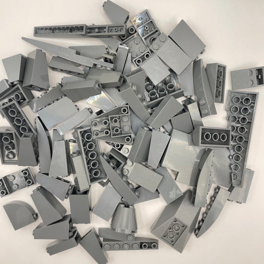 LEGO Slopes, Large, Dark Bluish Grey, Approx. 150g