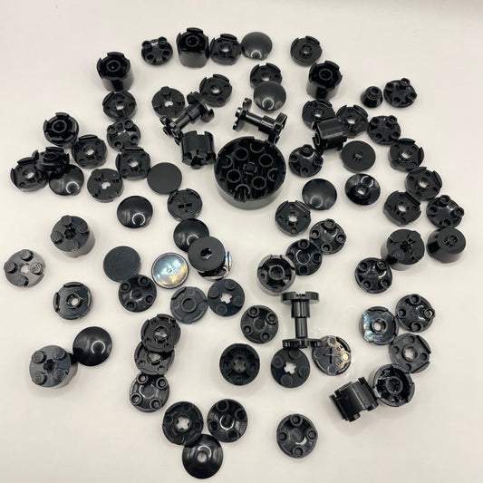 LEGO Round, Black, Approx. 40g