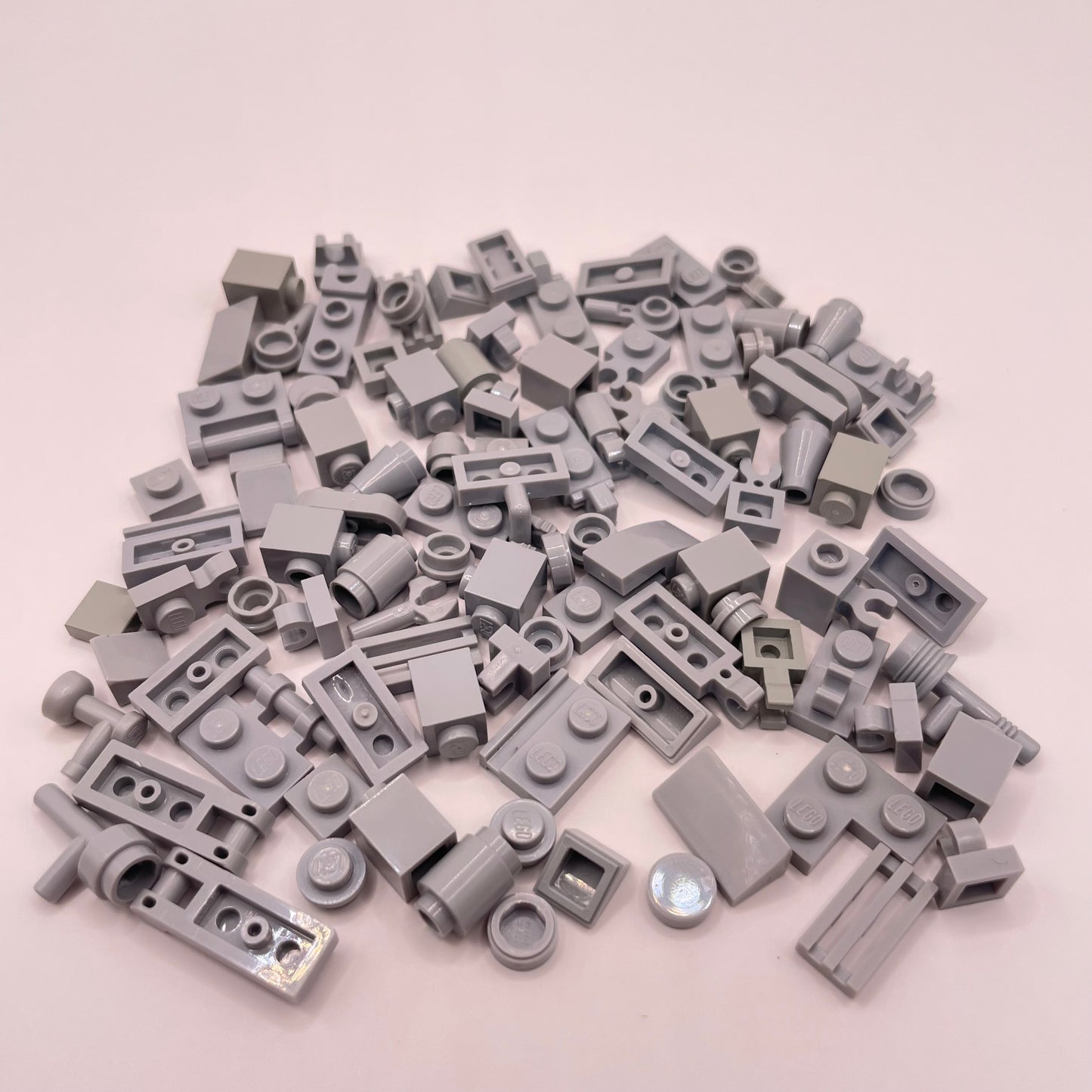 LEGO Greebling, Light Grey, 100 Pieces