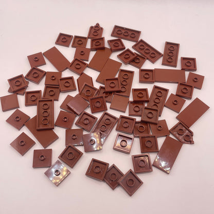 LEGO Tiles, 2x Wide, Reddish Brown, Approx. 40g – Brick Cycle
