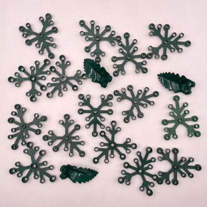 LEGO Leaves, with Curved Leaf, Mixed Green, 18 Pieces