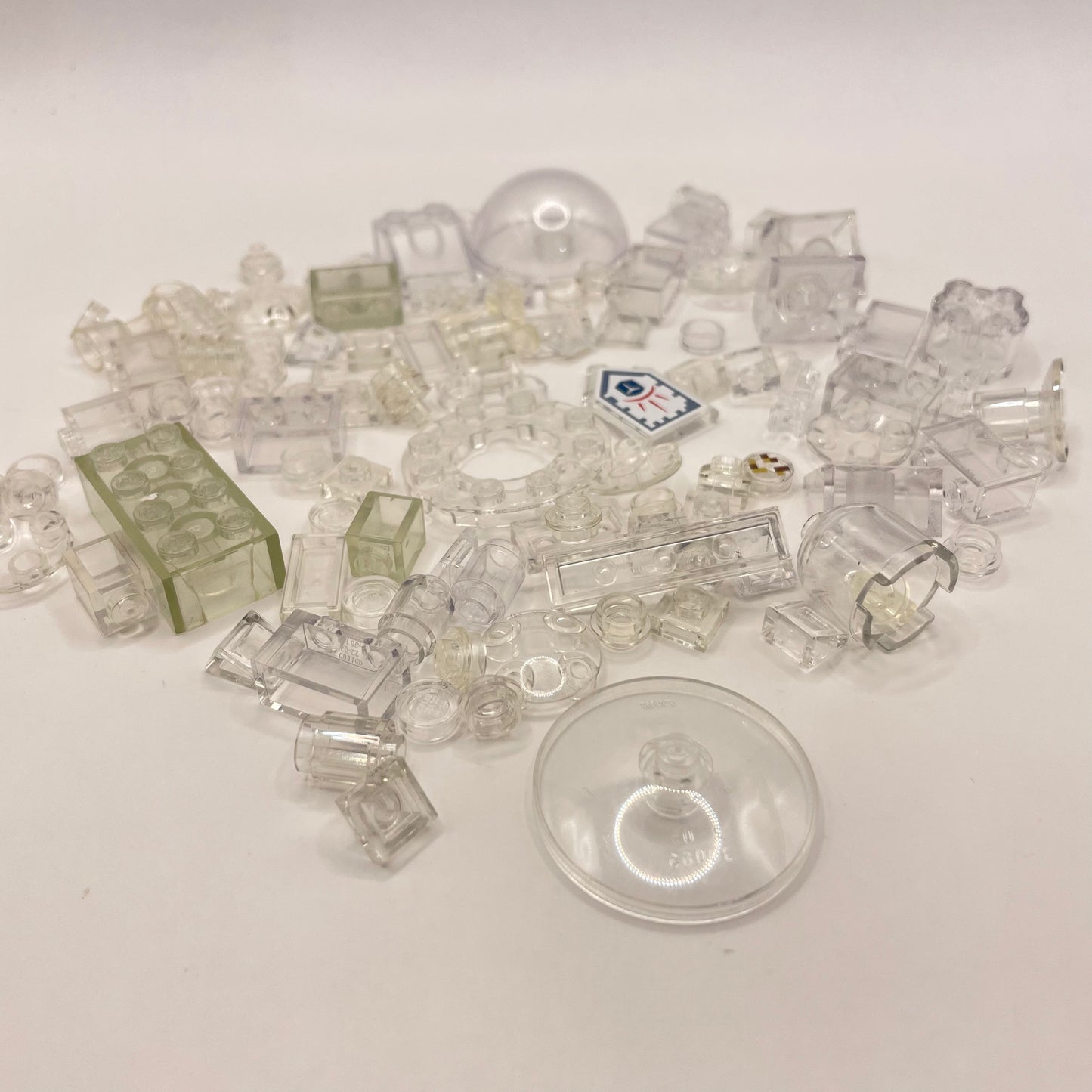 LEGO Transparent Clear, Mixed Pieces, Approx. 40g