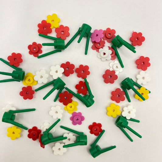 LEGO Vintage Flowers Shrubs, Mixed Colours, 48 Pieces