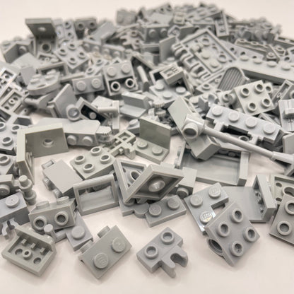 LEGO Mixed SNOT, Light Bluish Grey, Approx. 130g