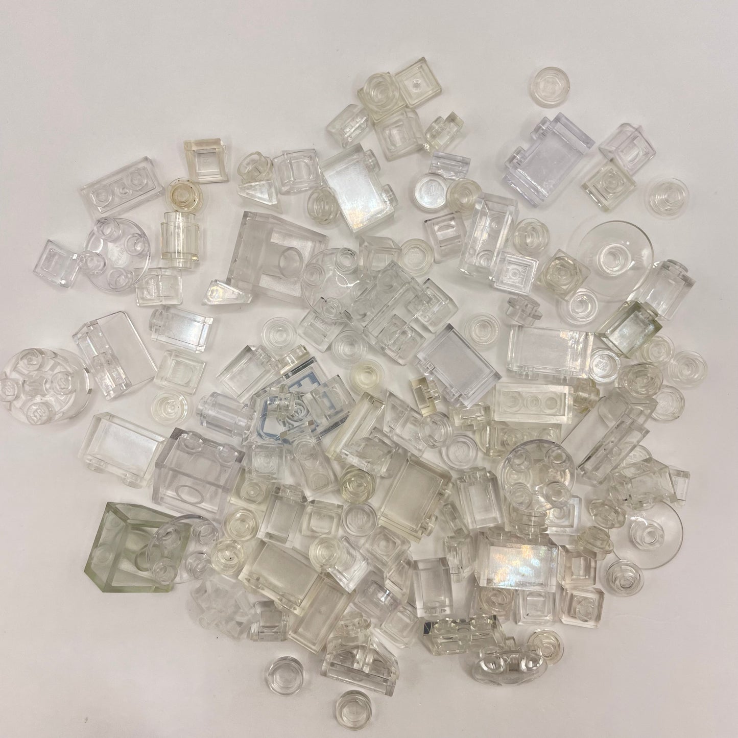 LEGO Transparent Clear, Mixed Pieces, Approx. 40g