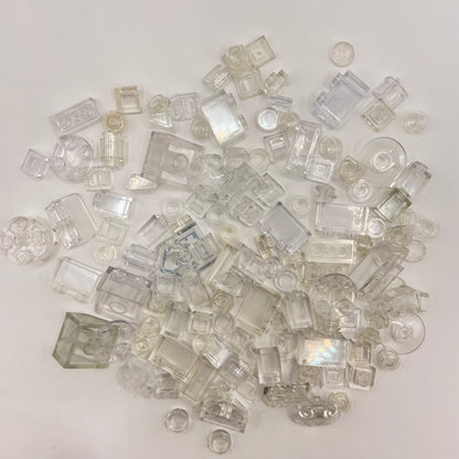 LEGO Transparent Clear, Mixed Pieces, Approx. 40g
