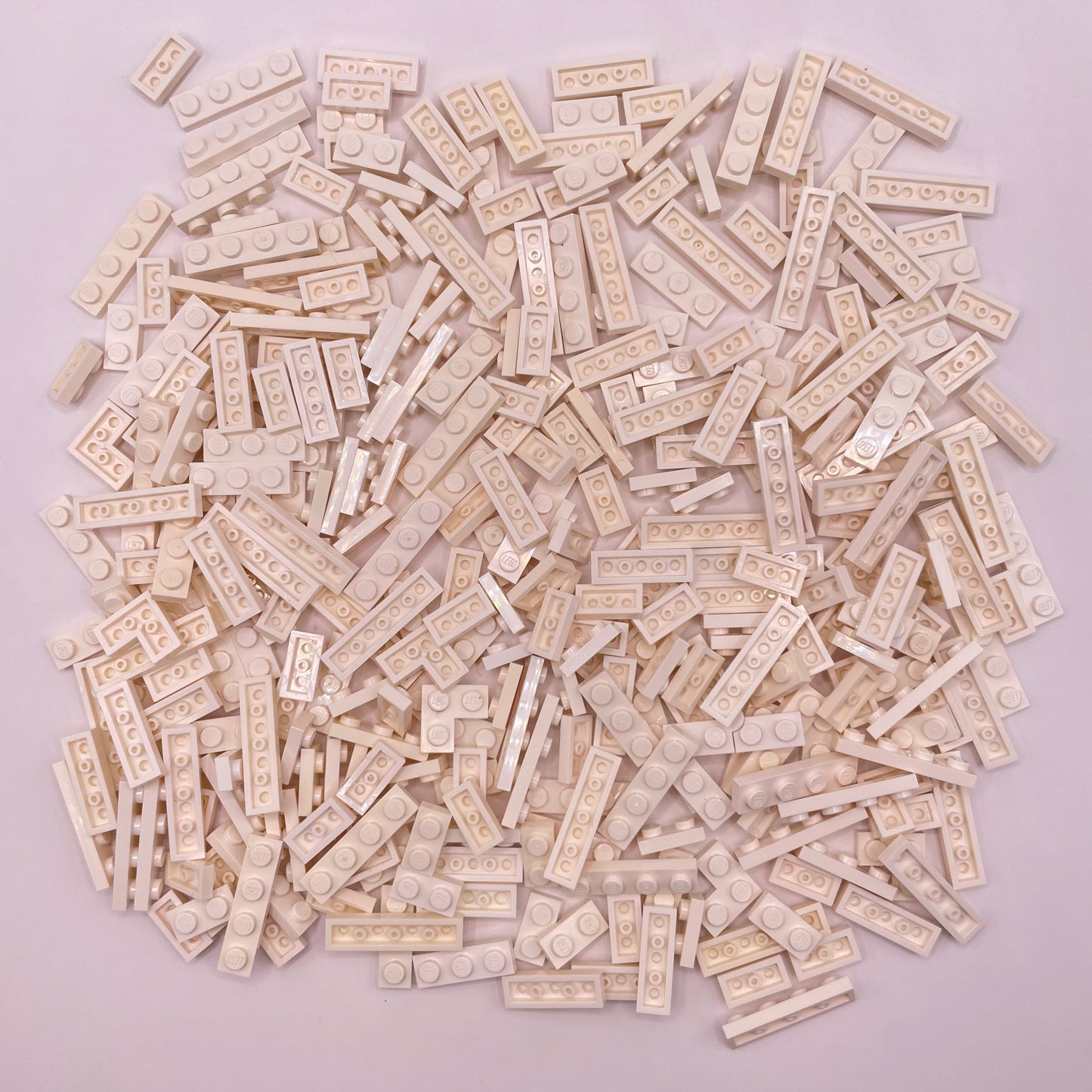 LEGO Plates, 1x Wide, Short, White, Approx. 150g