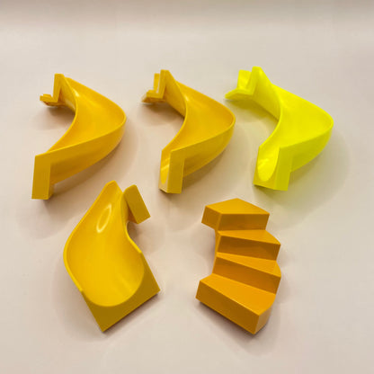 LEGO Yellow, Slides and Stairs, 5 Pieces