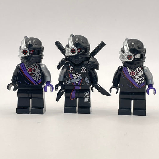 LEGO General Cryptor and 2x Nindroid Warrior, Ninjago Minifigure (njo0092, njo0577) (3 pack)