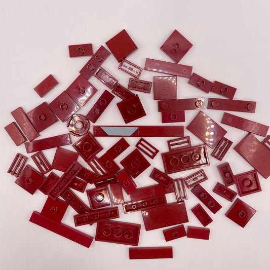 LEGO Tiles, Dark Red, Approx. 30g