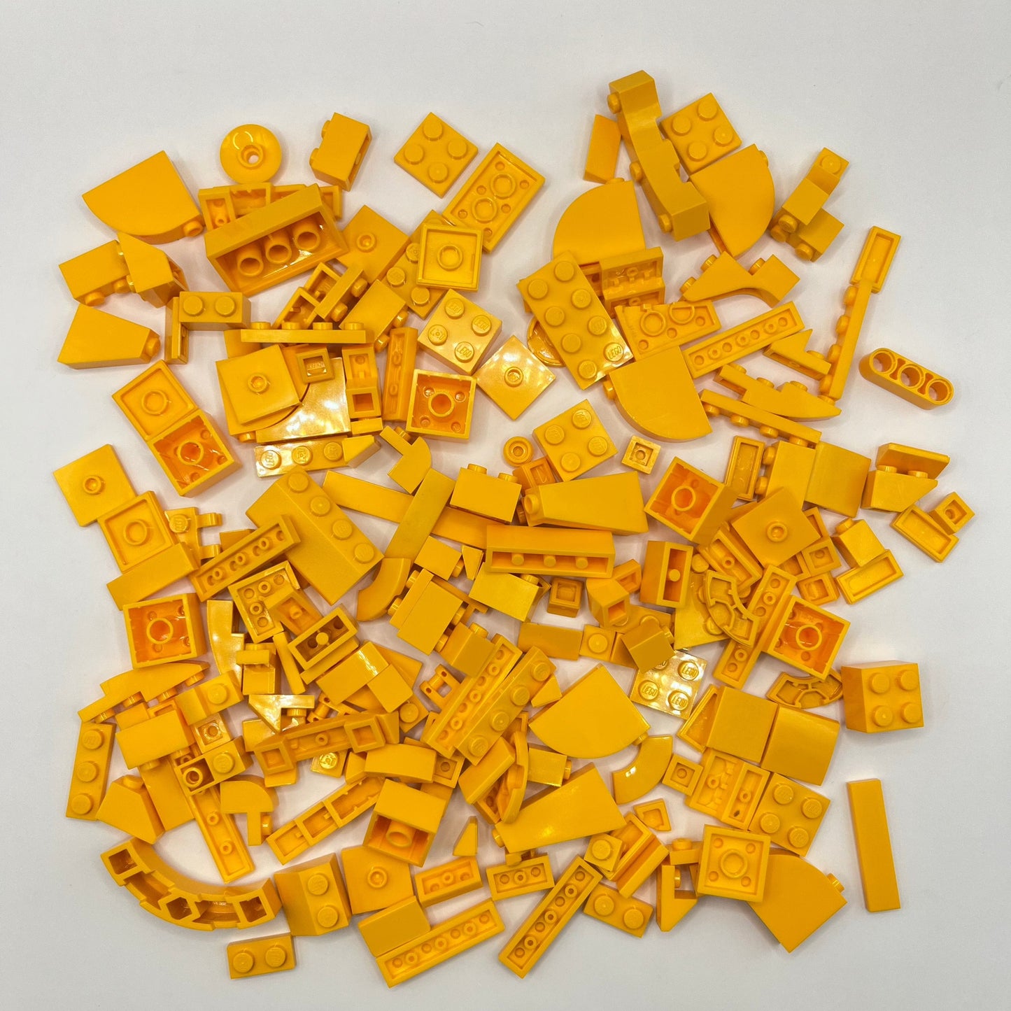 LEGO Bright Light Orange, Mixed Pieces, Approx. 120g