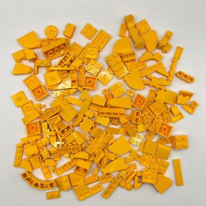 LEGO Bright Light Orange, Mixed Pieces, Approx. 120g