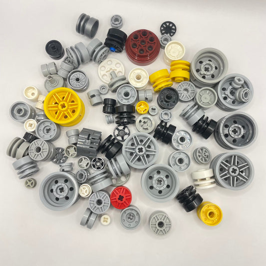 LEGO Wheels Hubs, Mixed Colours, Approx. 110g
