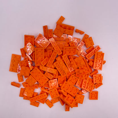 LEGO Small Plates, Orange, Approx. 75g