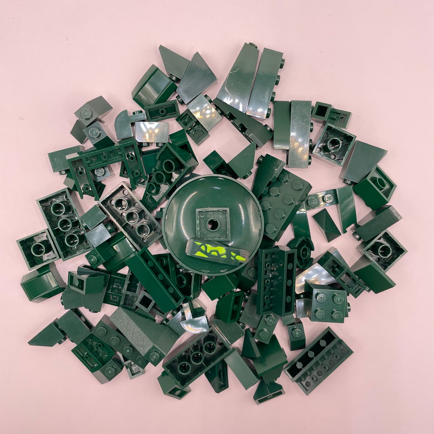 LEGO Bricks and Slopes, Dark Green, Approx. 95g