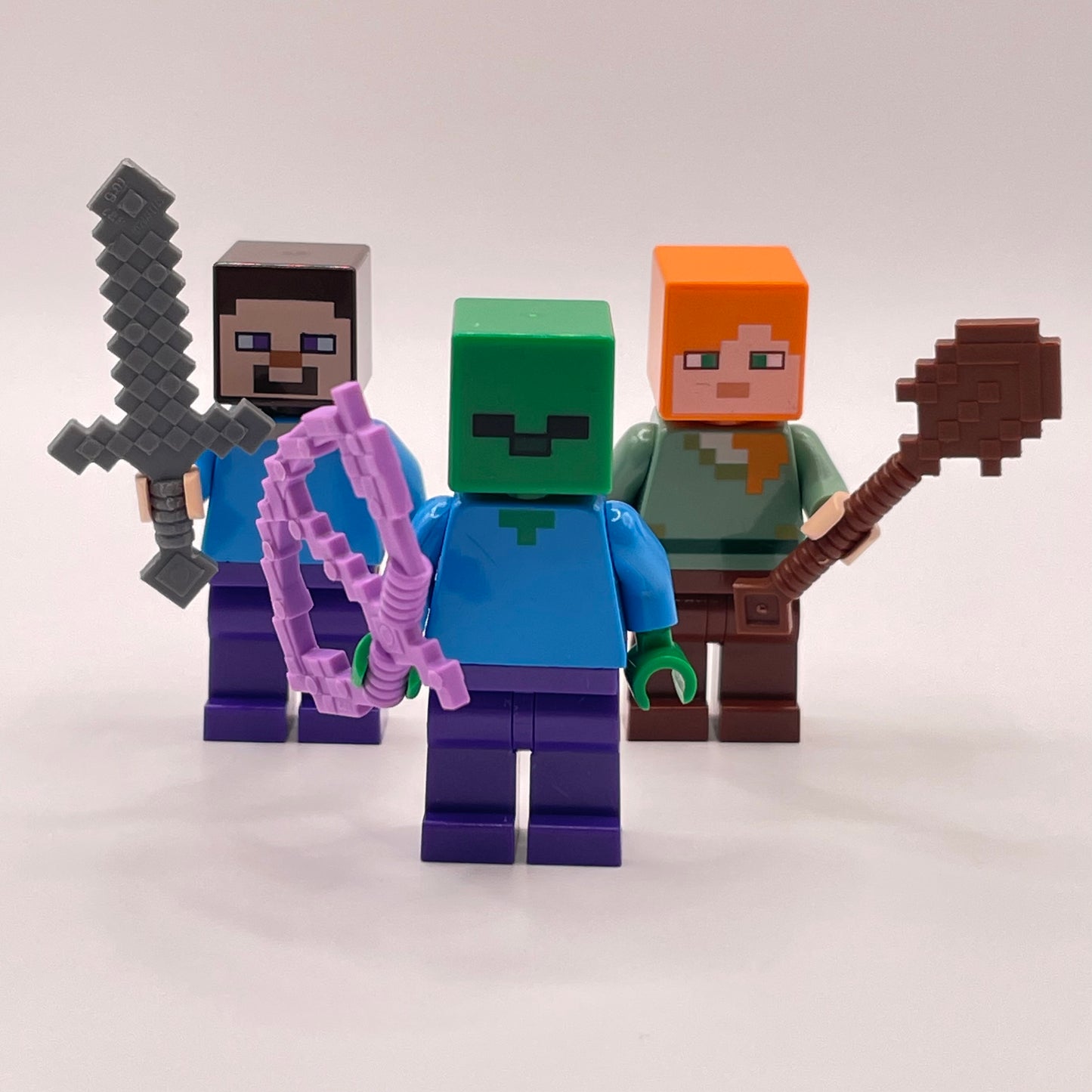 LEGO Play Pack, Minecraft, Minifigures + Weapons (3 Pack)