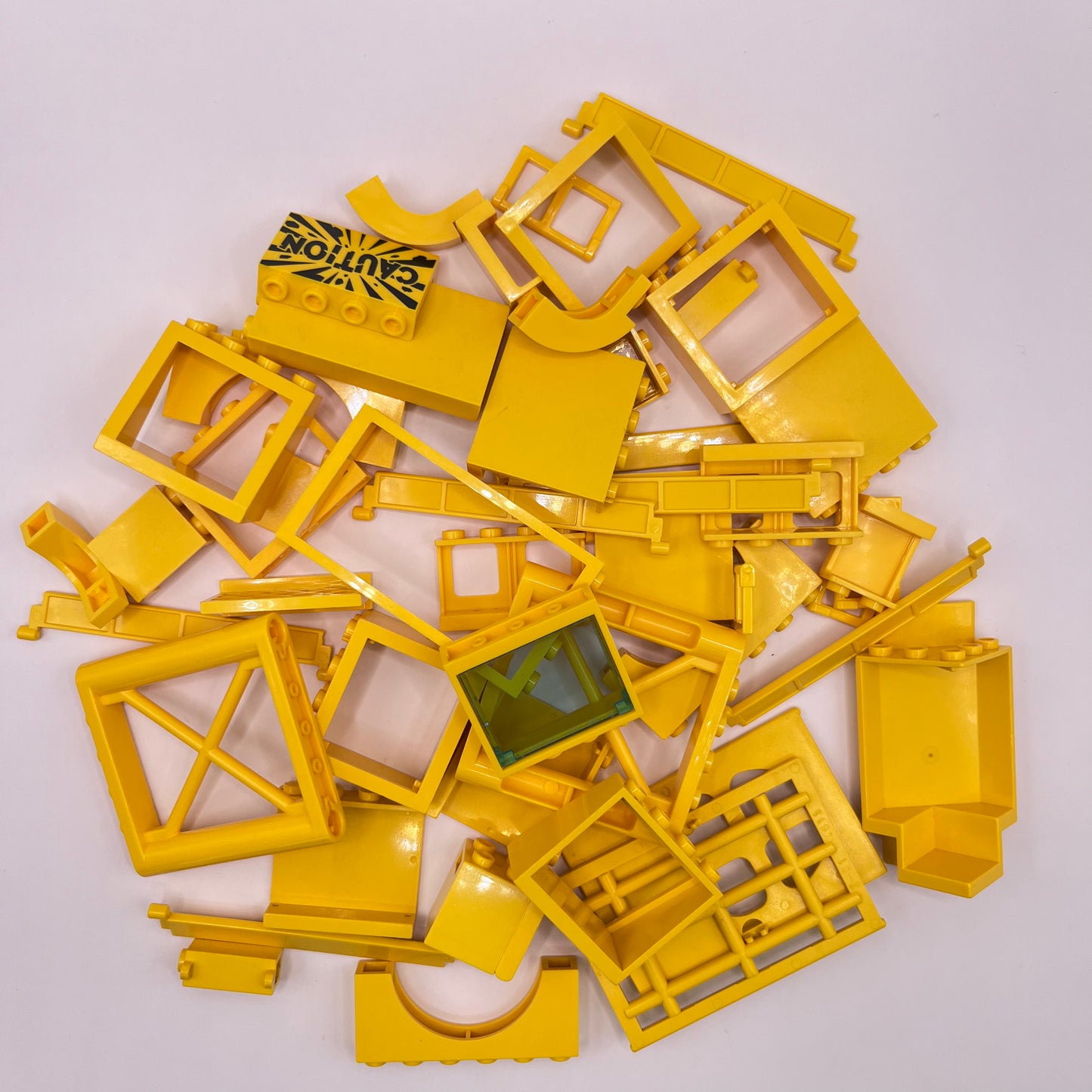 LEGO Building Pieces, Yellow, Approx. 95g