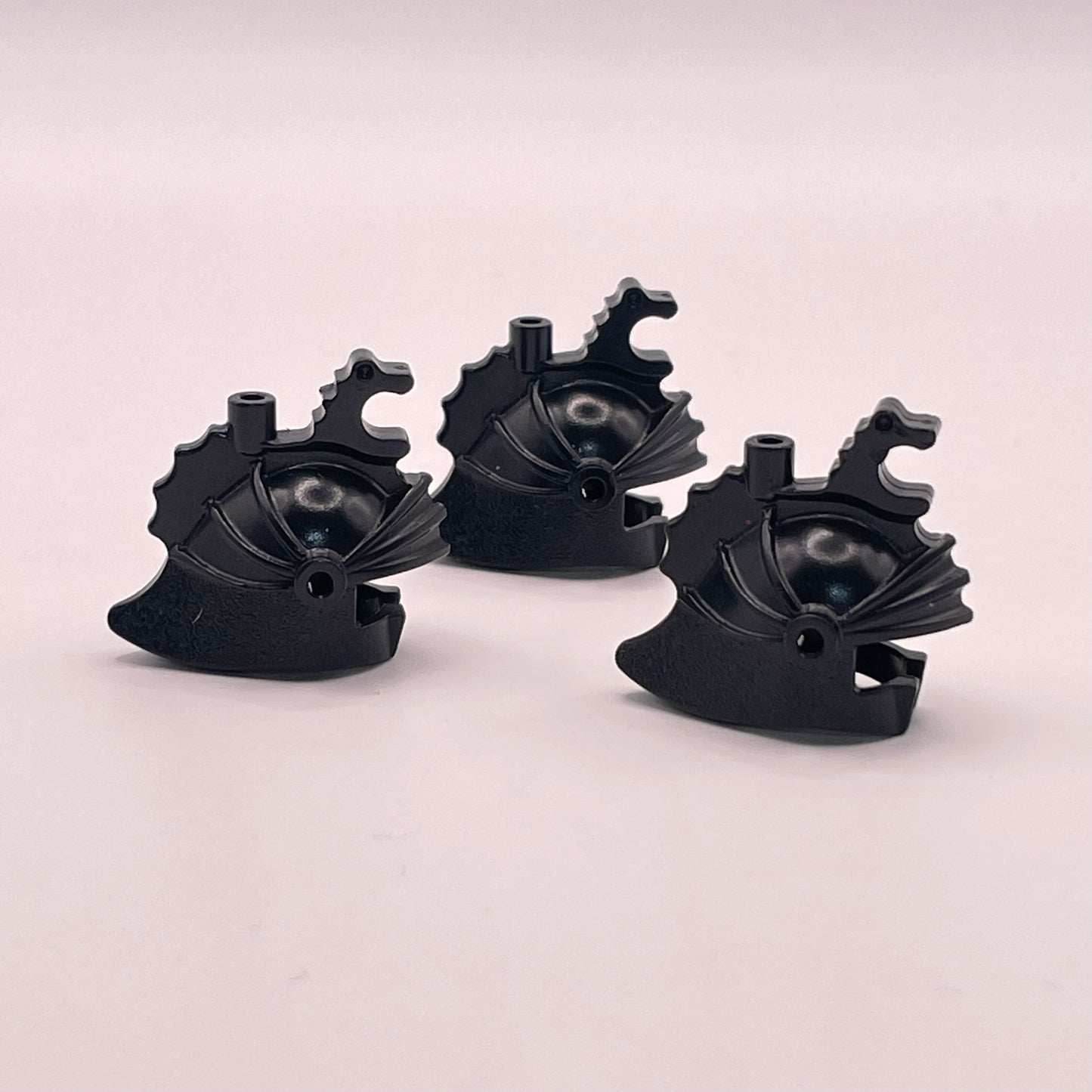 LEGO Dragon Crown Helmets, Black, Castle, Minifigure (3 Pieces)