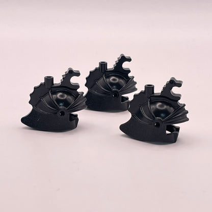 LEGO Dragon Crown Helmets, Black, Castle, Minifigure (3 Pieces)