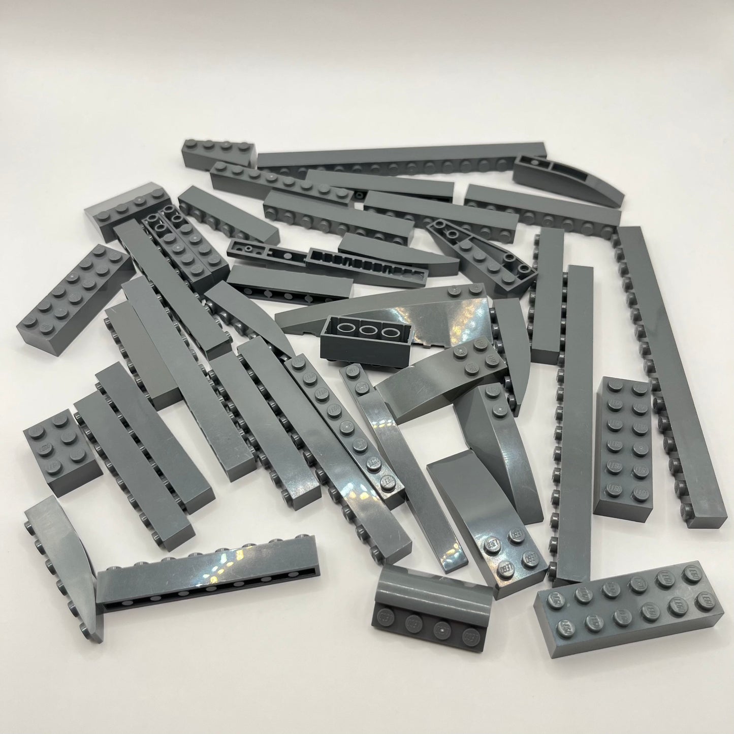 LEGO Dark Bluish Grey, Large Bricks, Slopes, Approx. 120g Castle