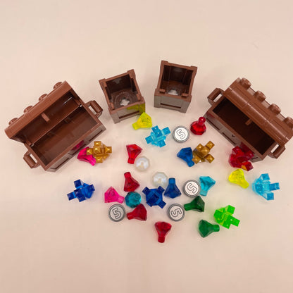 LEGO Treasure and Crystals with Chests, 33 Pieces