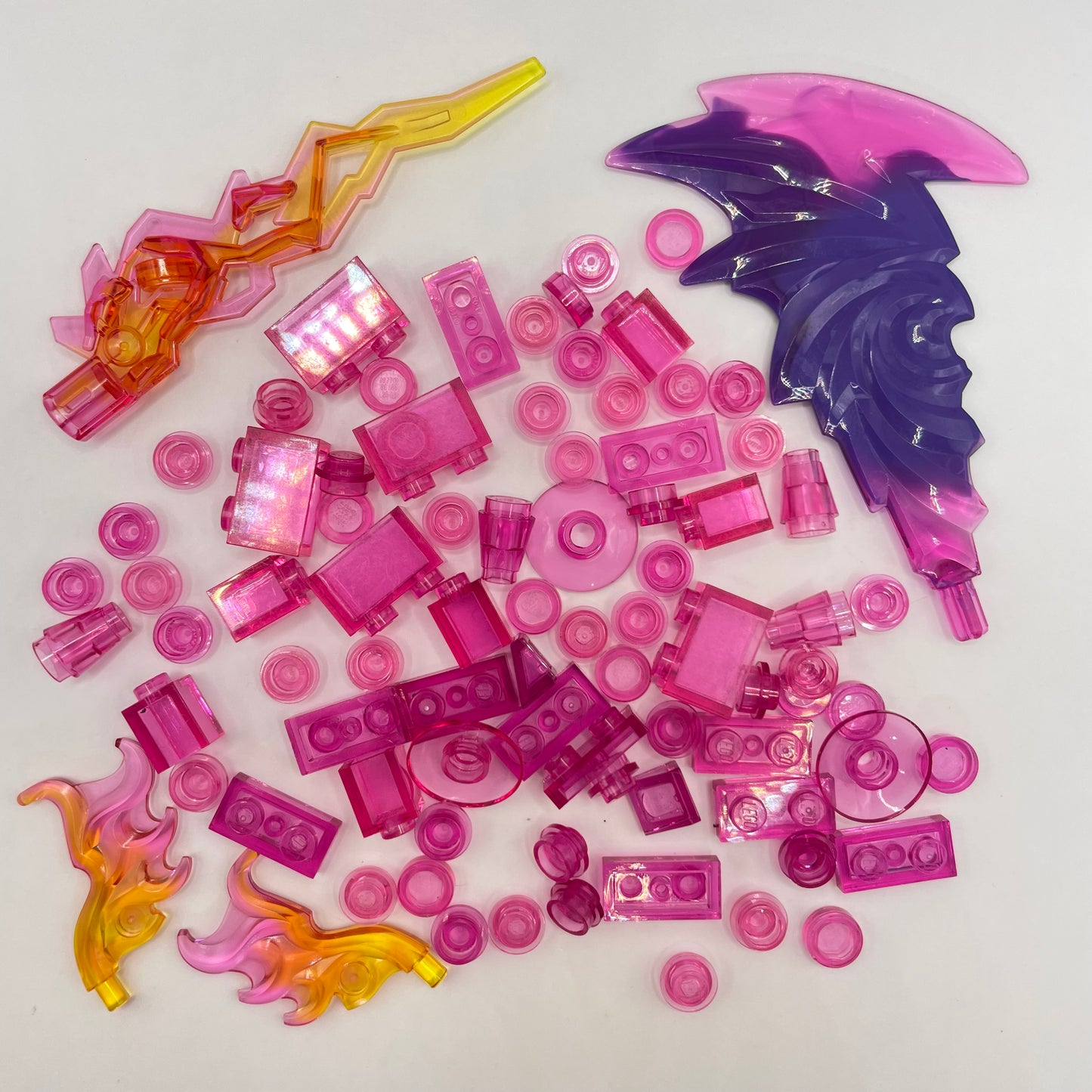 LEGO Transparent Pink, Some Glitter, Approx. 20g