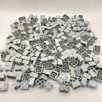 LEGO Bricks, 2x Wide Short, Light Bluish Grey, Approx. 240g