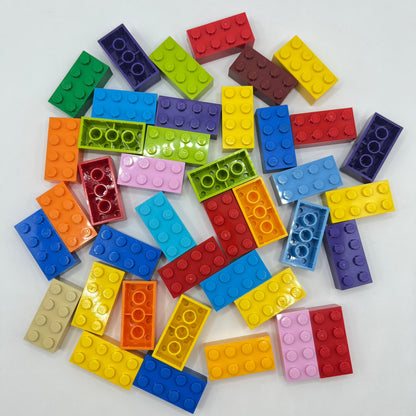 LEGO 2x4 Brick, Mixed Colours, 40 Pieces (3001)