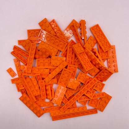 LEGO Plates, Orange, Approx. 85g