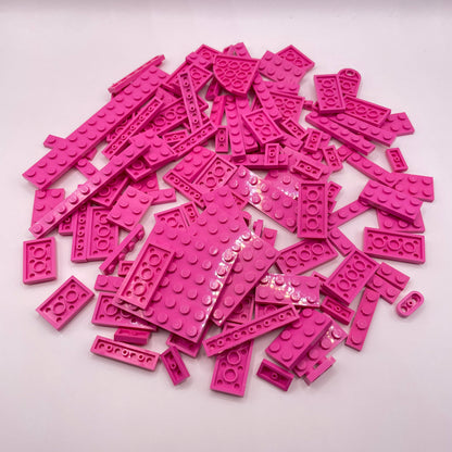 LEGO Plates, Dark Pink, Approx. 105g