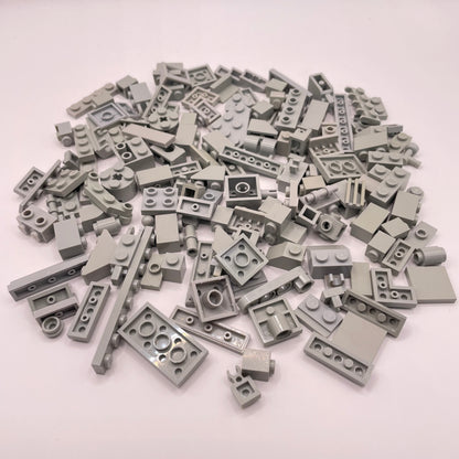 LEGO Mixed Pieces, Light Grey, Approx. 80g (mostly Old Light Grey)