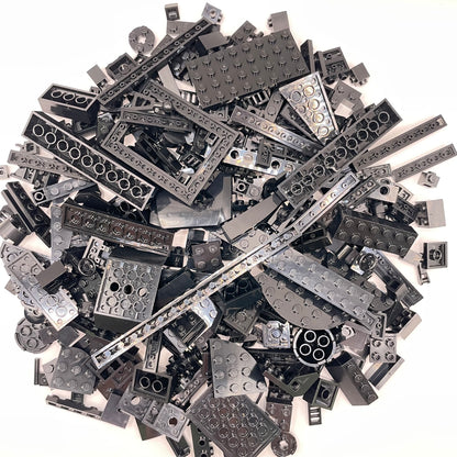LEGO Mixed Pieces, Black, Approx. 250g