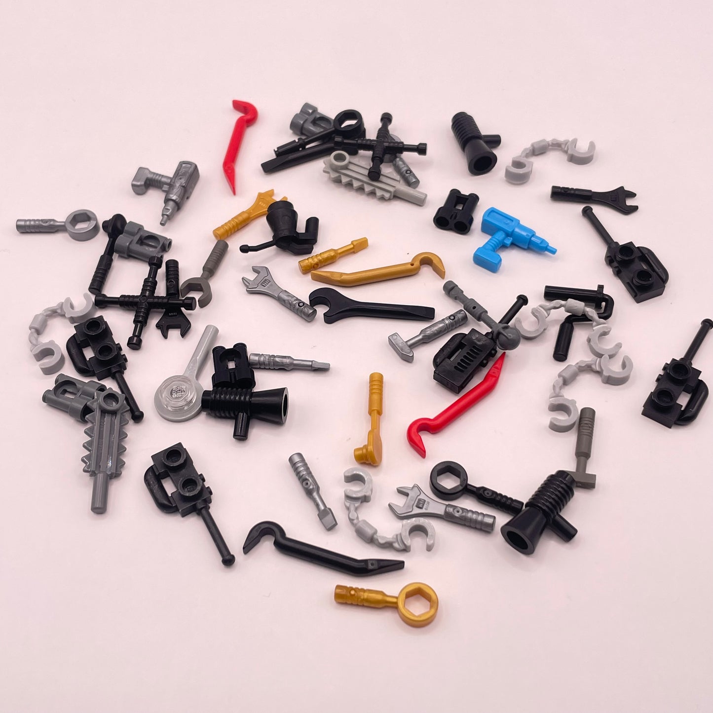 LEGO Mixed Tools, Minifigure Accessories, 50 Pieces