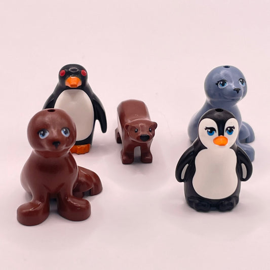 LEGO Penguins, Seals, Otter, 5 Pieces