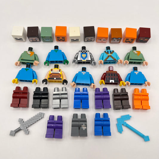 LEGO Build a Figure, Minecraft, Minifigure, (Set of 10)